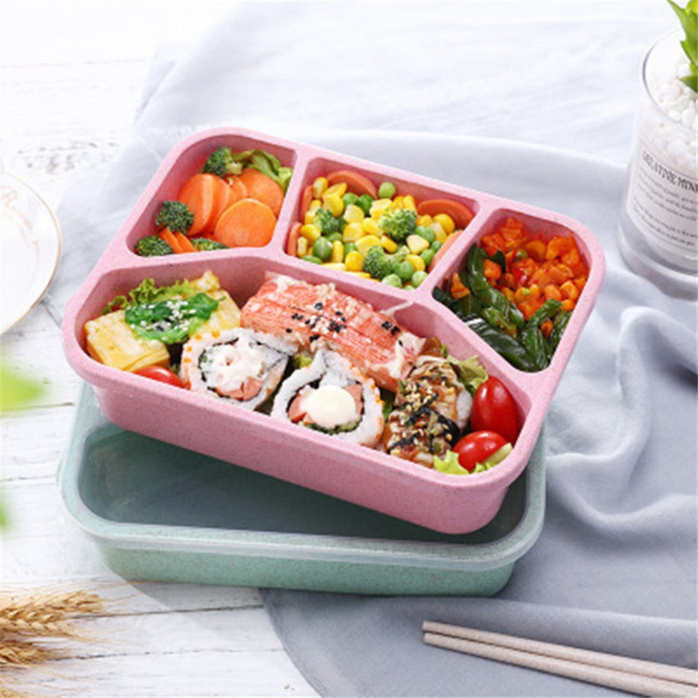 Wheat Straw Lunch Box with Compartments | StrawLunchBox™