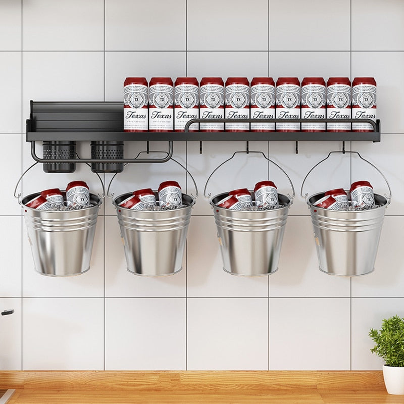 Punch-Free Wall-Mounted Spice Rack | ZenKitchen™