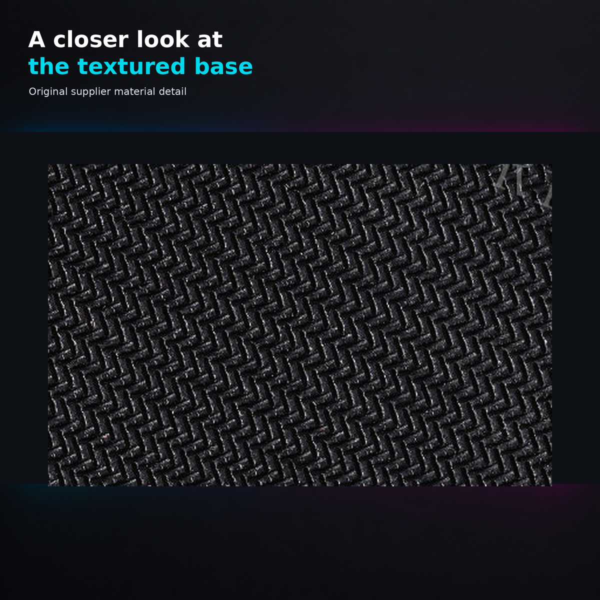 Linux desk mat — original supplier detail with English caption