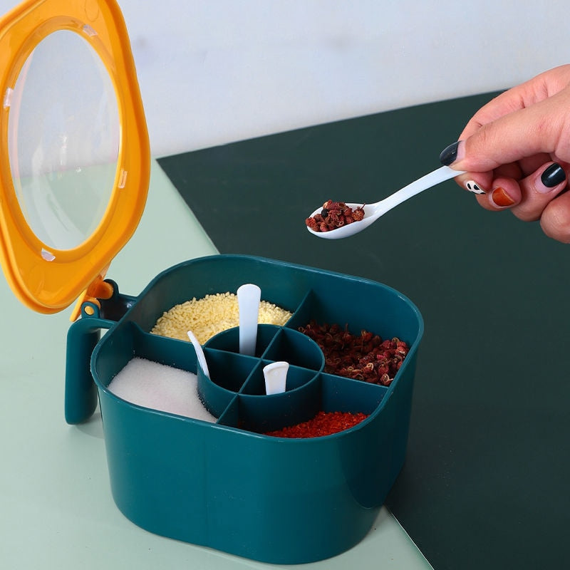 4-in-1 Seasoning Box with Spoons | SpiceSpoonJars™