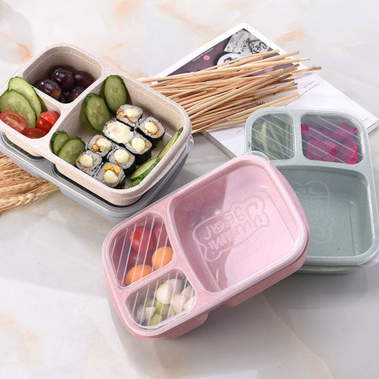 Wheat Straw Lunch Box with Compartments | StrawLunchBox™