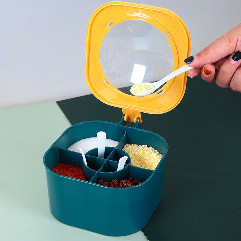 4-in-1 Seasoning Box with Spoons | SpiceSpoonJars™