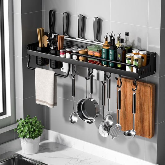 Punch-Free Wall-Mounted Spice Rack | ZenKitchen™
